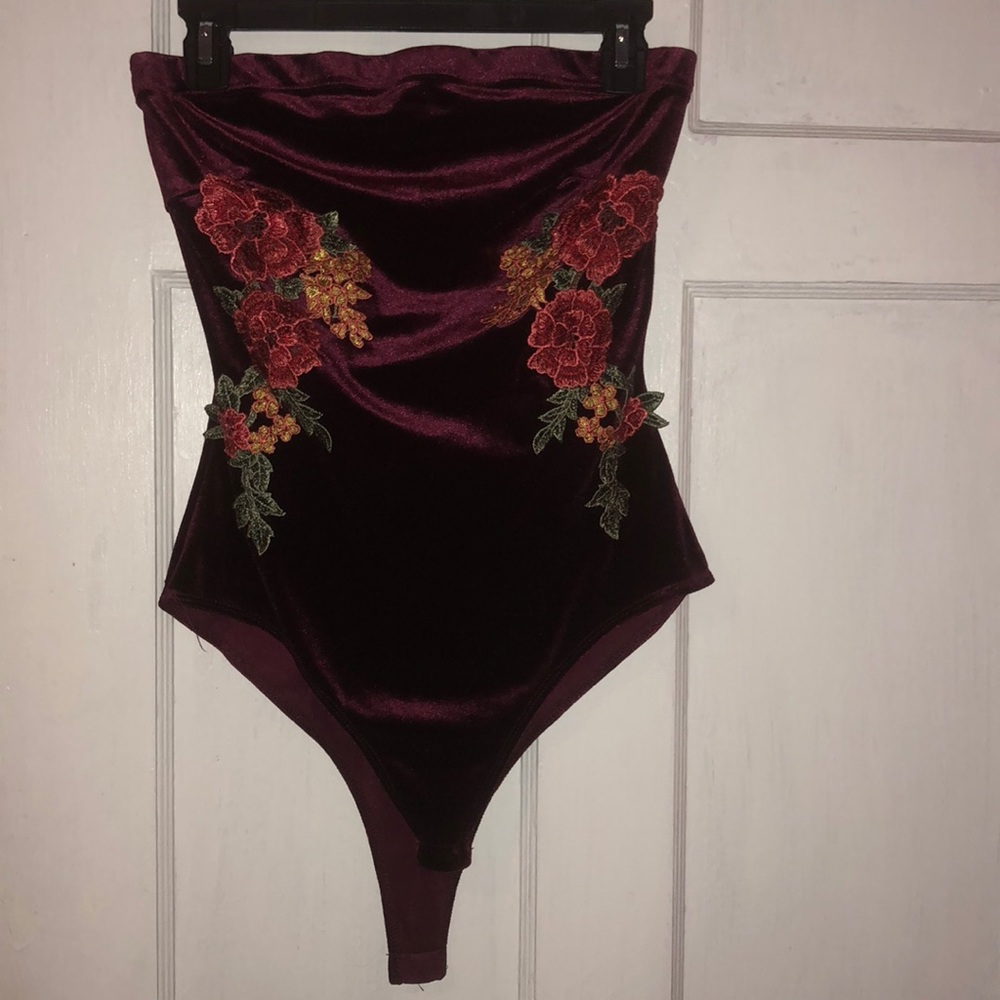 Velvet body suit from forever 21!!